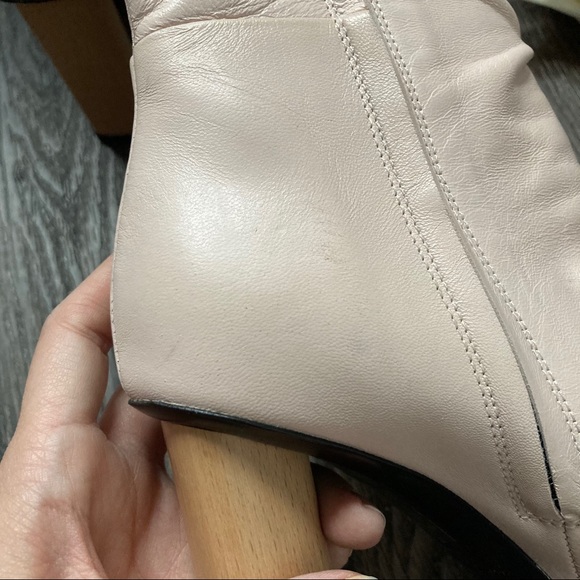 IRO Nazca Wooden Heel Leather Pointed Toe Boots 6 - Picture 11 of 12